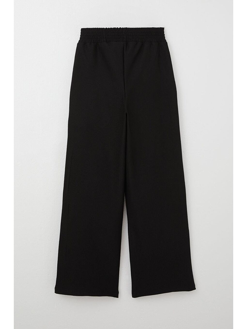 Kız Çocuk Pantolon Bel Kısmı Arma Detaylı Cepli Siyah (8-9 Yaş)-4