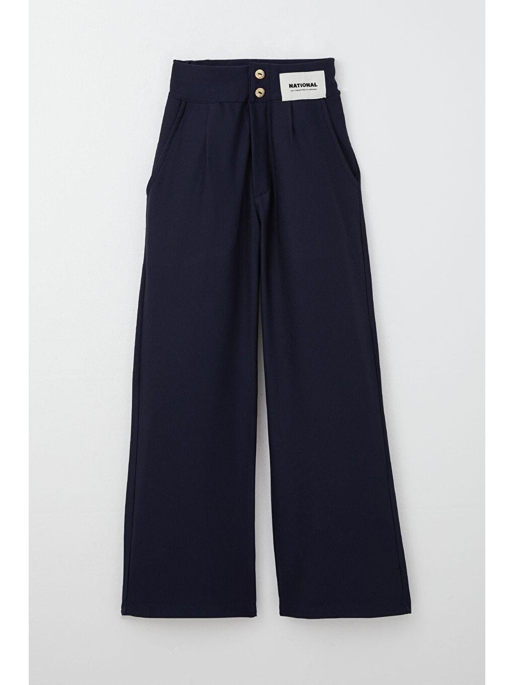 Kız Çocuk Pantolon Düğmeli Fermuarlı Lacivert (6-7 Yaş)-7