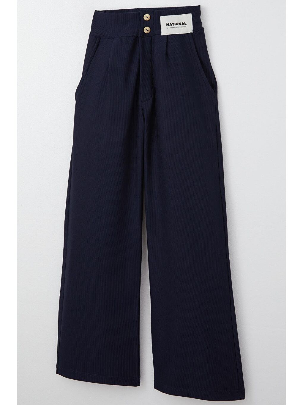 Kız Çocuk Pantolon Düğmeli Fermuarlı Lacivert (6-7 Yaş)-9