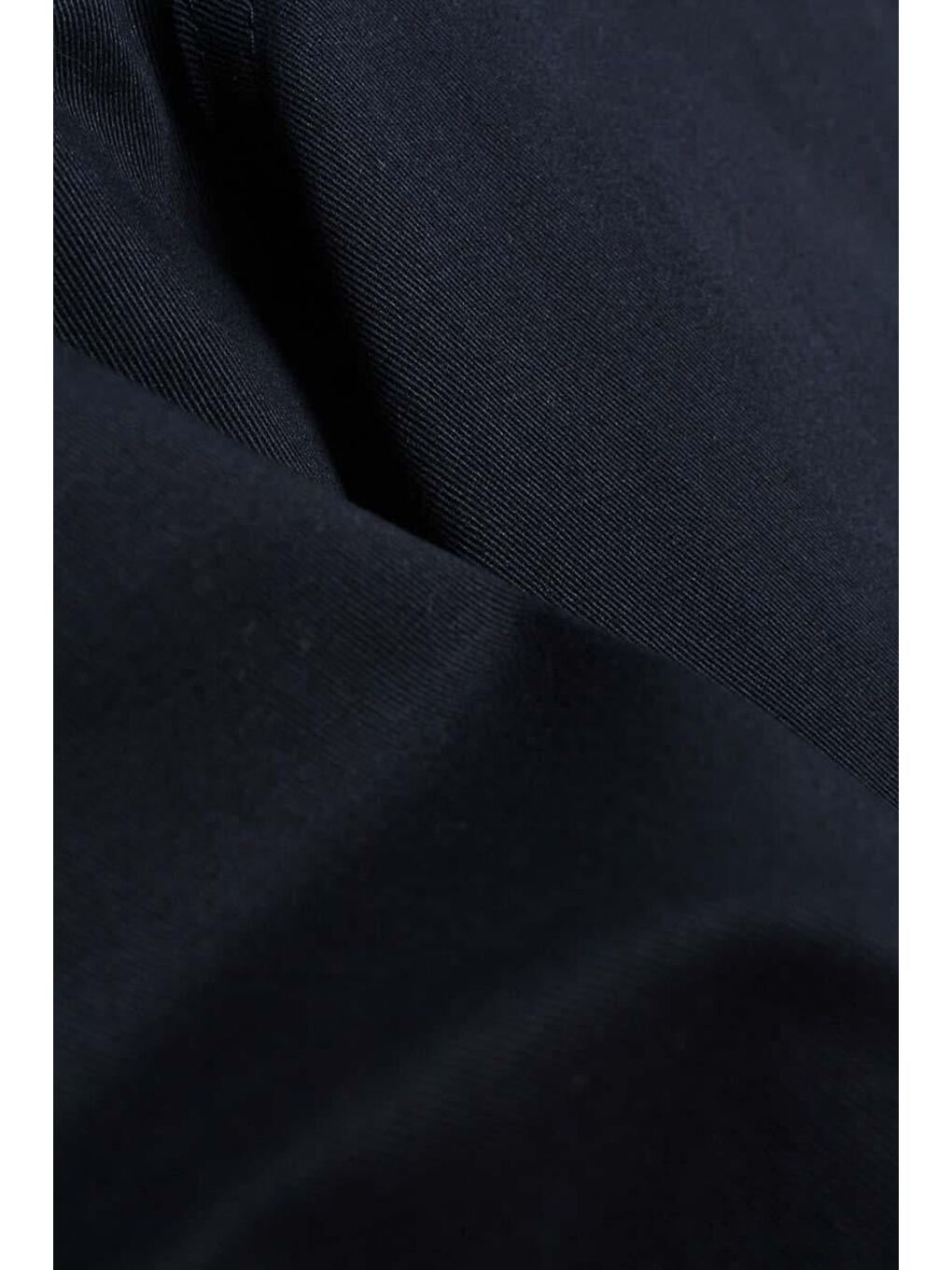 Lacivert Pamuklu Yüksek Bel Bol Paça Elastanlı Pantolon-5