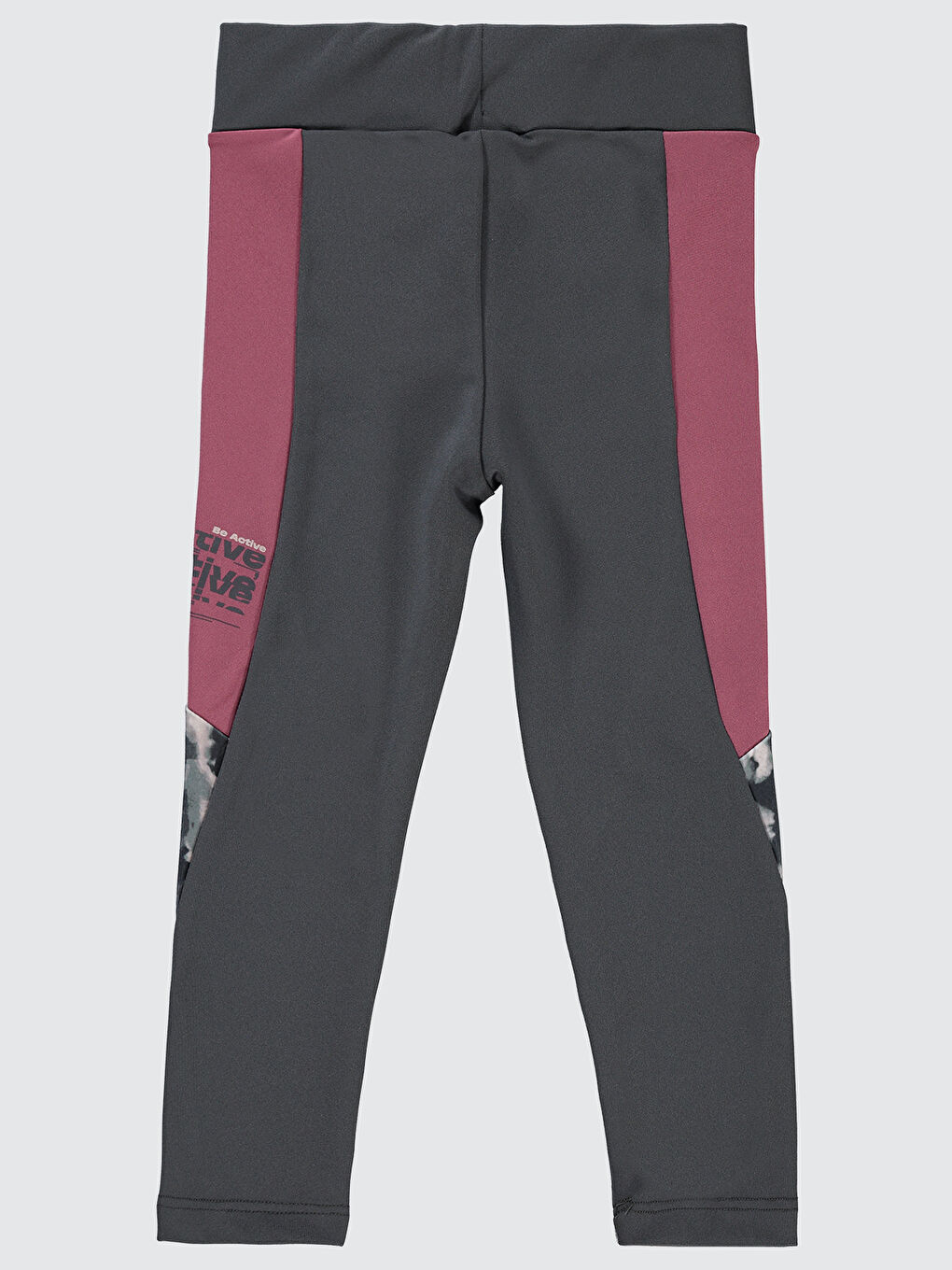 Gri Girls Kız Çocuk Tayt 6-9 Yaş Açık Füme-1