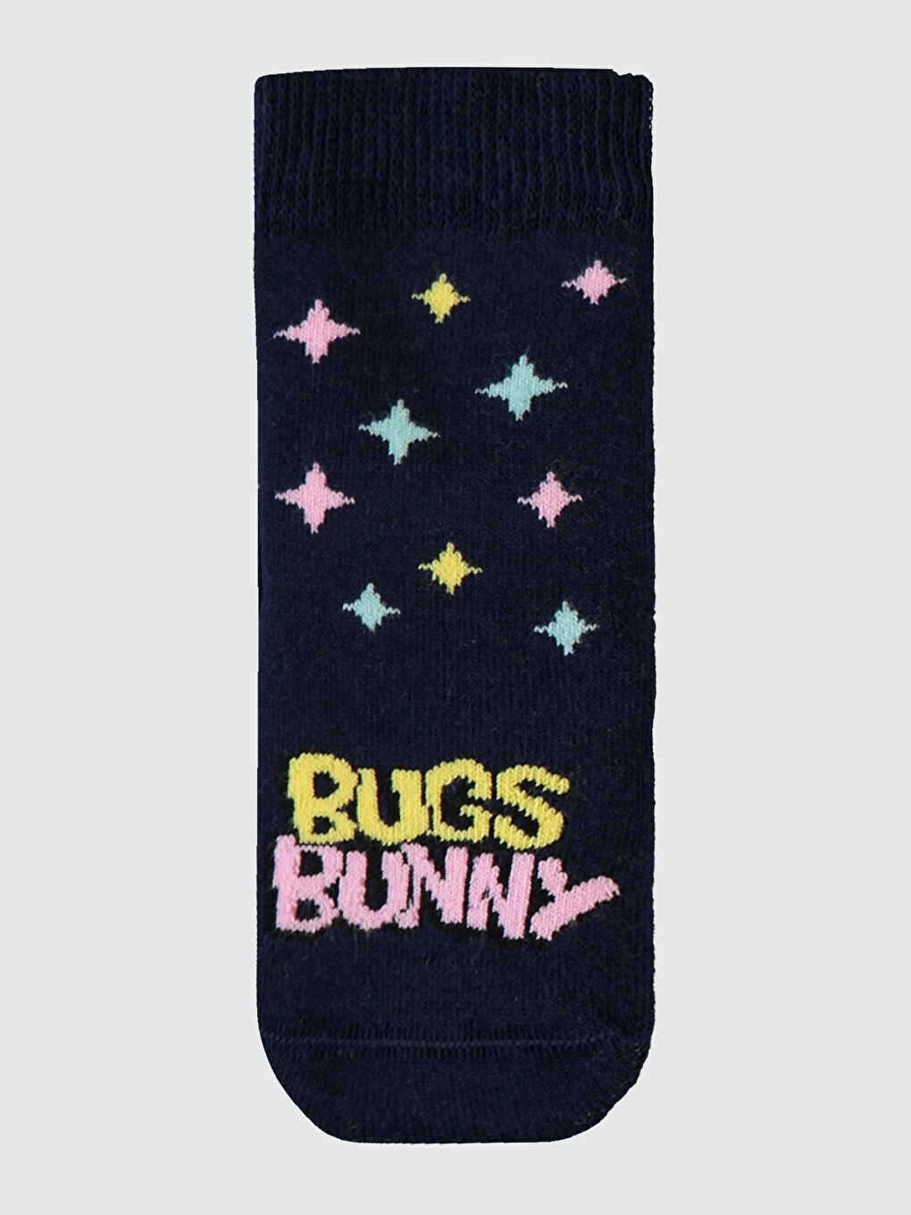 Bugs Bunny Kız Bebek Havlu Çorap 0-24 Ay Beyaz-Pembe-4