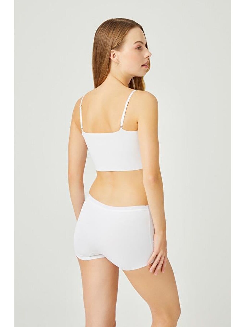 Karışık Basic Lazer Kesim Dikişsiz Kadın Boxer Külot 3'Lü Paket-8