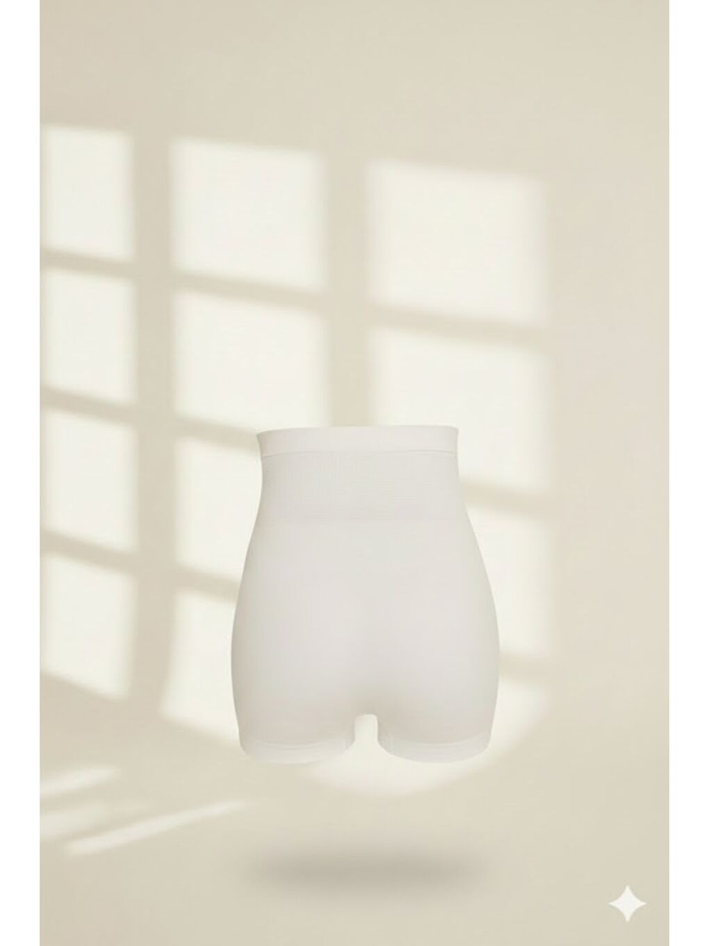 C12055 Masaj Özellikli Kısa Paça Korse Beyaz-1