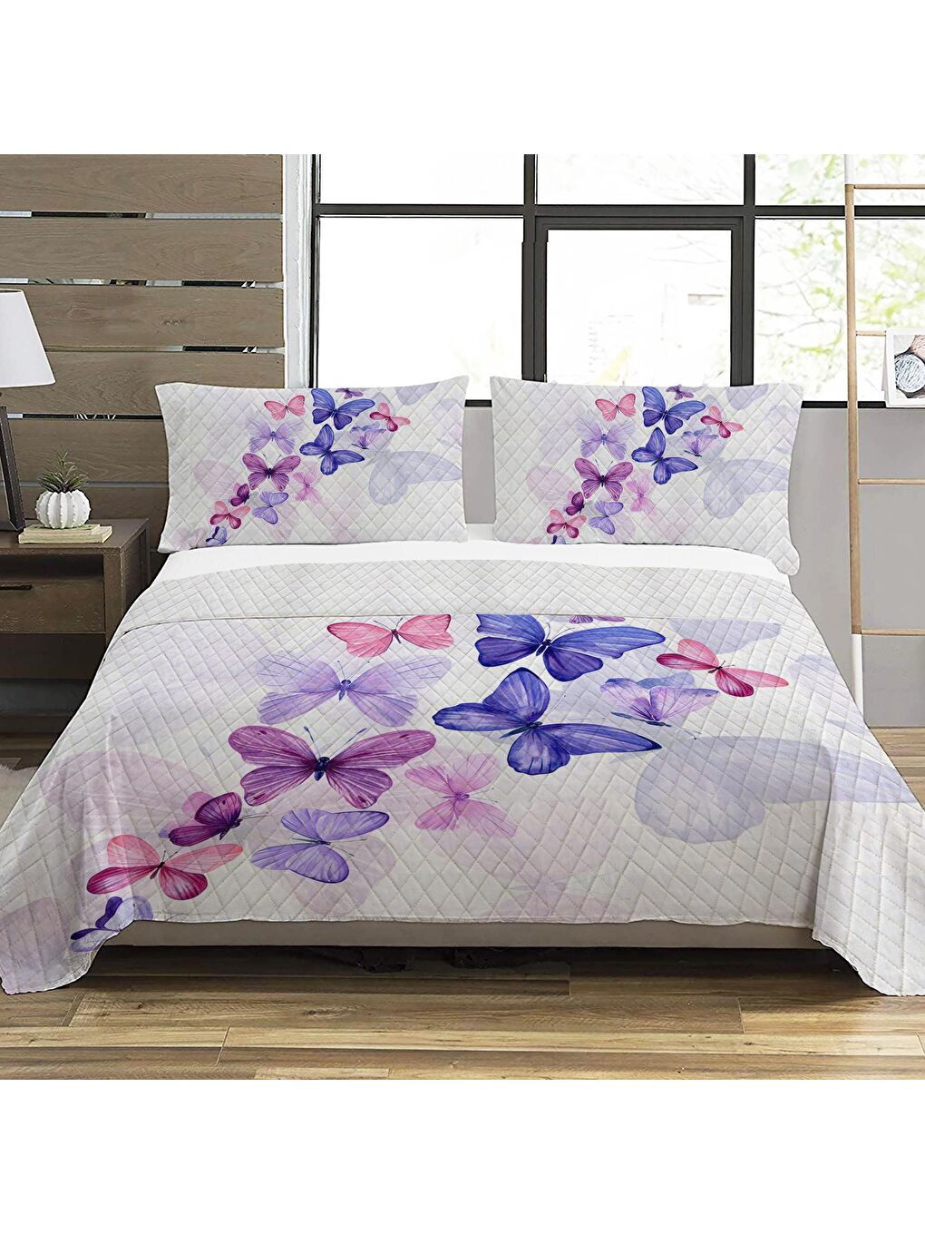 Karışık Modern Desenli Bebek Ve Çocuk Baskılı Tek Kişilik Pike Takımı 160x220 Renkli