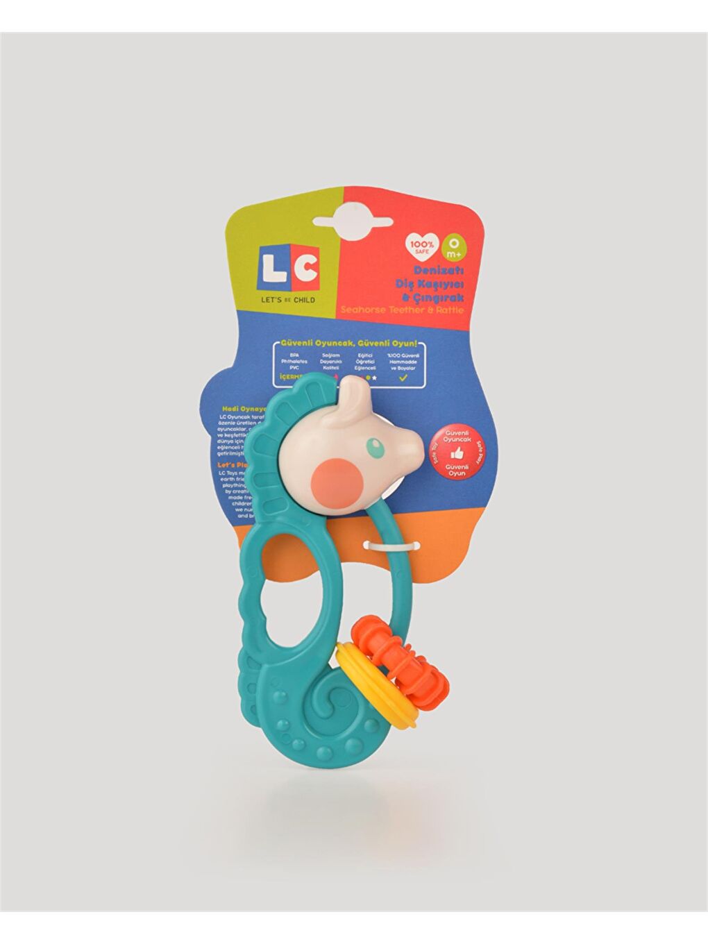 Denizatı Diş Kaşıyıcı & Çıngırak-Turkuaz-2