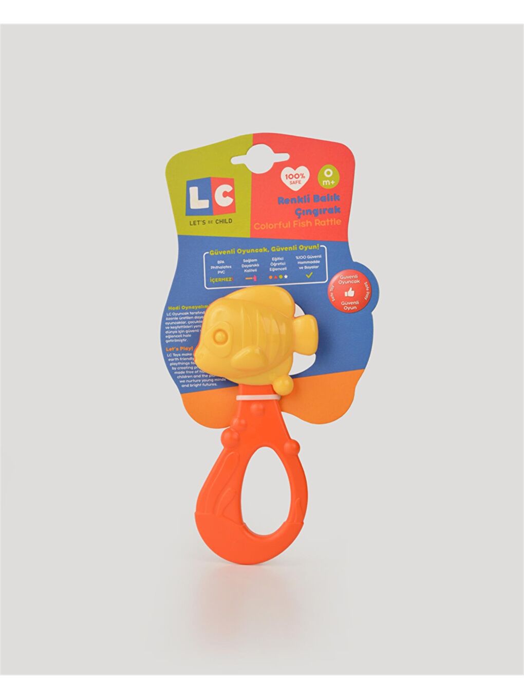 Çift Renkli Balık Çıngırak Turuncu-3