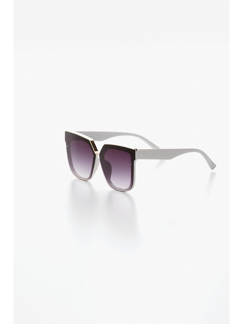 Beyaz Kare Kemik Güneş Gözlüğü-1