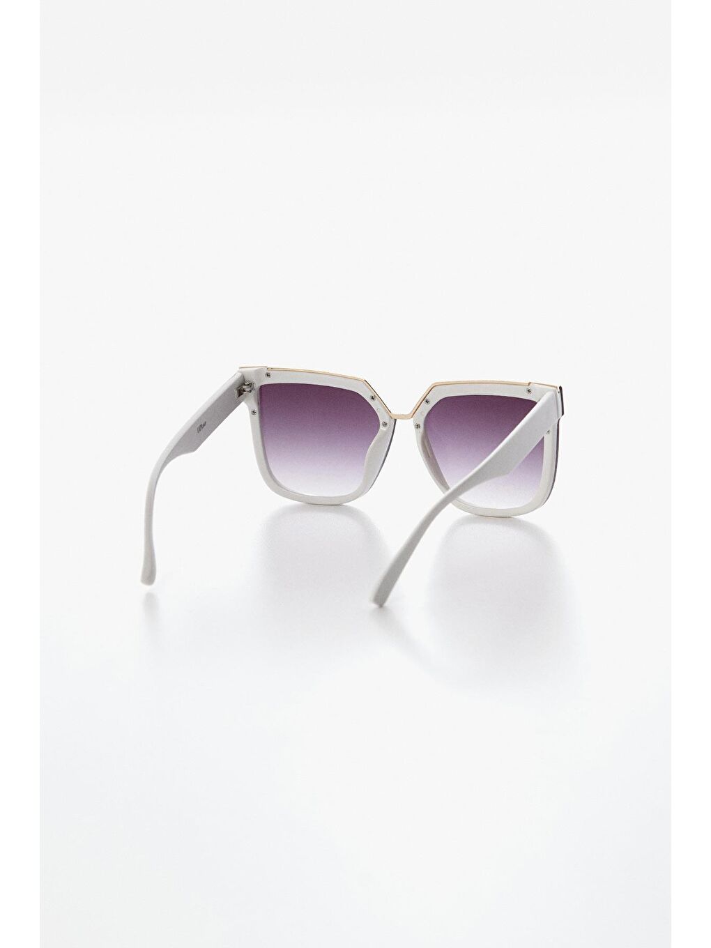 Beyaz Kare Kemik Güneş Gözlüğü-2