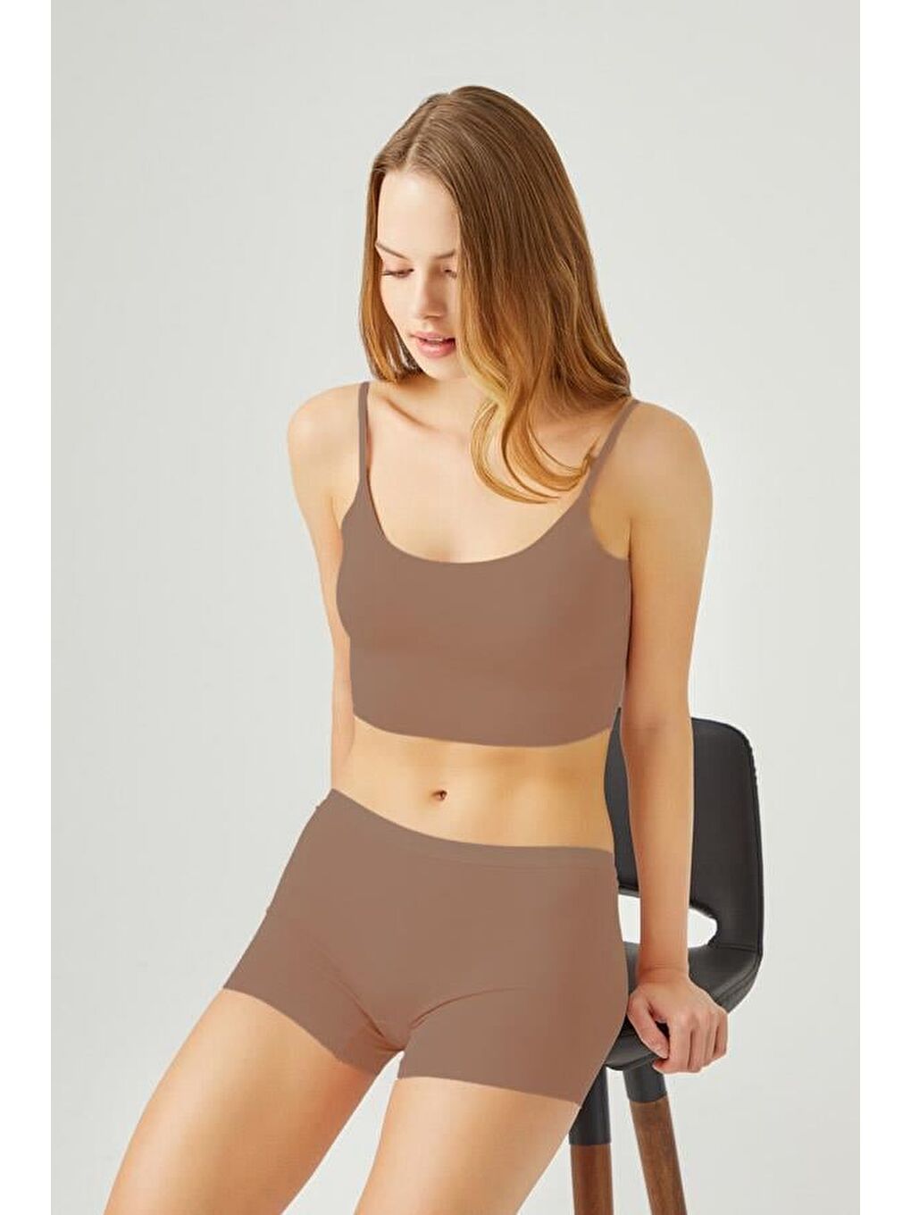 Karışık Basic Lazer Kesim Dikişsiz Kadın Boxer Külot 3'Lü Paket - 2-7