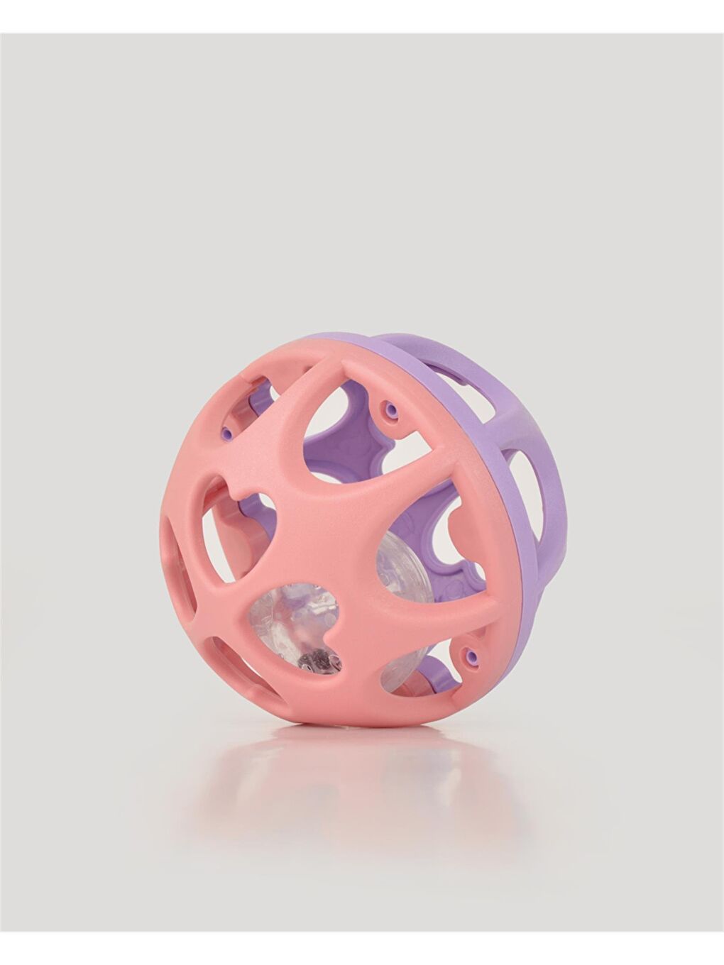 Pembe Lila Neşeli Top Çıngırak-1