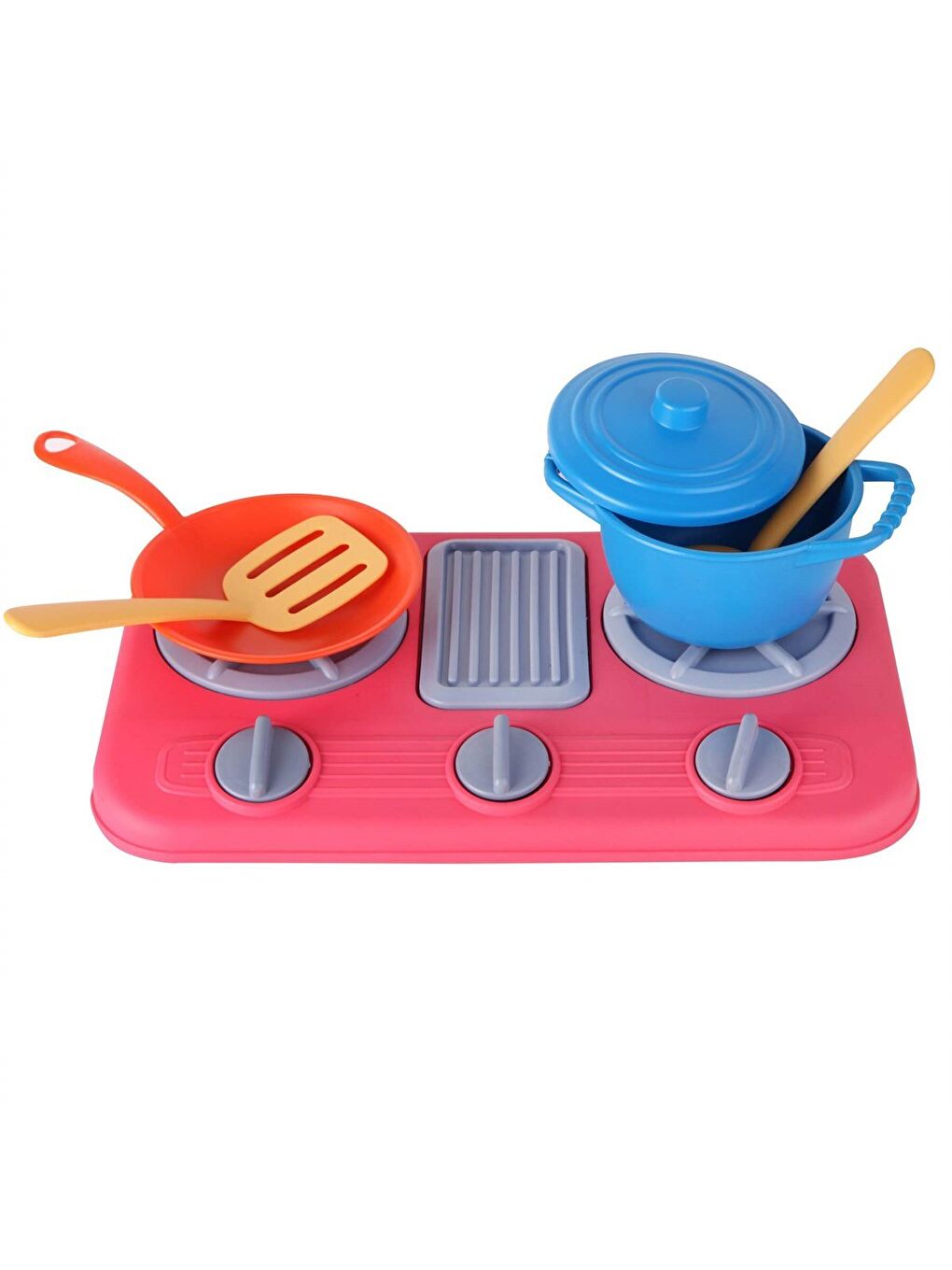 Oyuncak Koyu Pembe Ocaklı Mutfak Seti