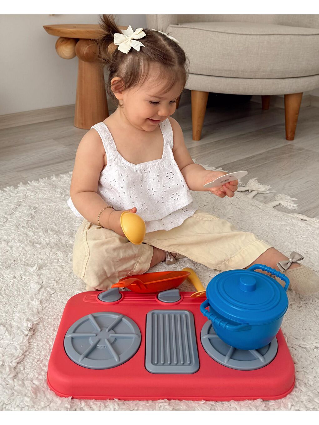 Oyuncak Koyu Pembe Ocaklı Mutfak Seti-1