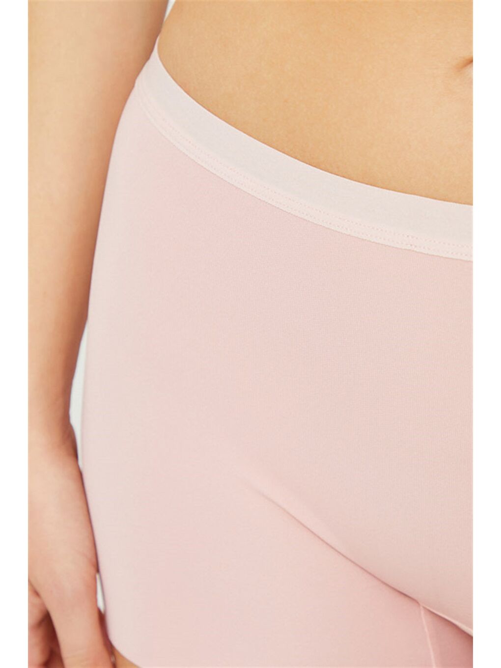 Karışık Basic Lazer Kesim Dikişsiz Kadın Boxer Külot 5'Li Paket-6