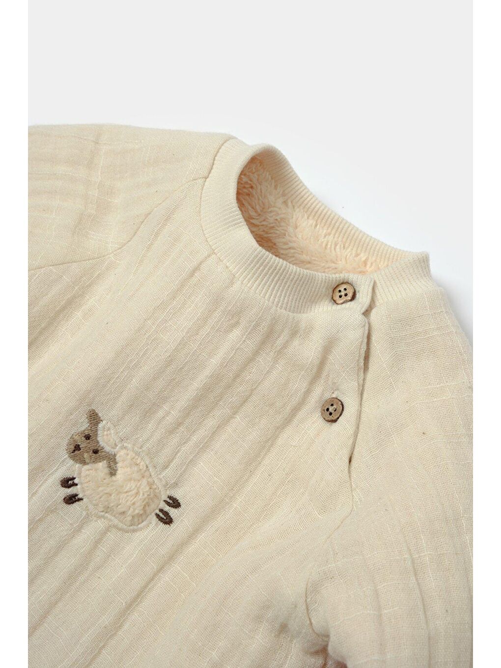 Bej Müslin Alt&Üst Takım-4