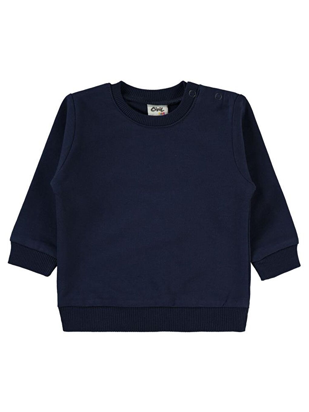 Baby Basic 6-18 Ay Sweatshirt - Lacivert 9-12 Ay-1