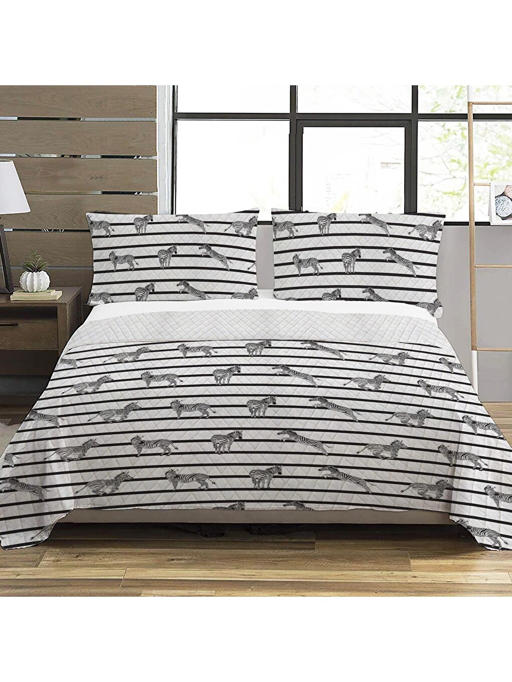 Karışık Modern Desenli Bebek Ve Çocuk Baskılı Tek Kişilik Pike Takımı 160x220 Renkli