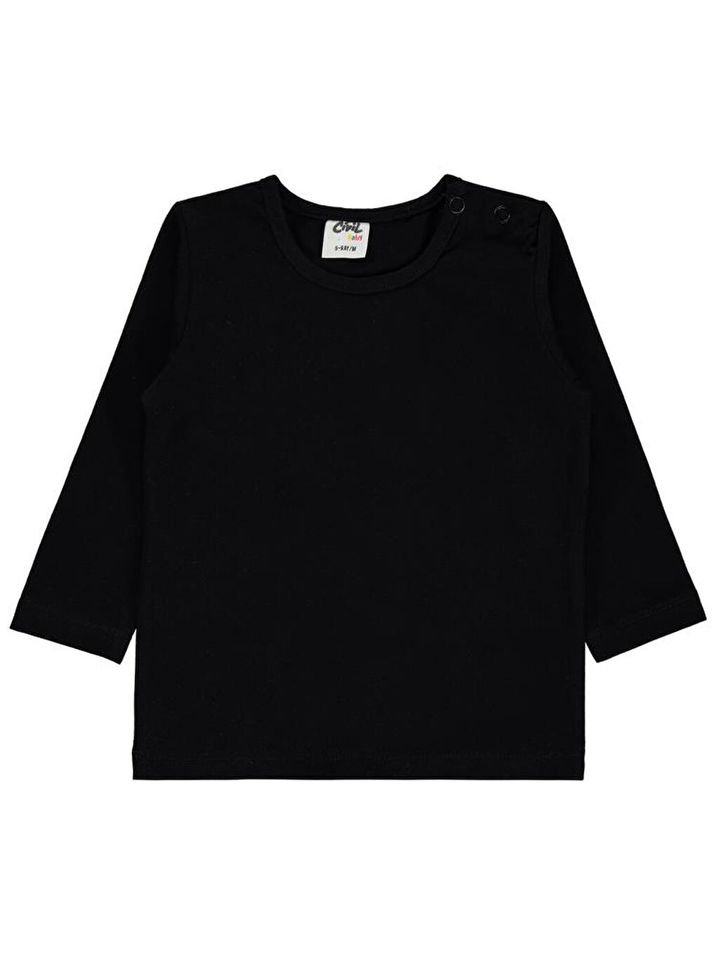 Baby Basic 6-18 Ay Sweatshirt - Siyah 9-12 Ay-2