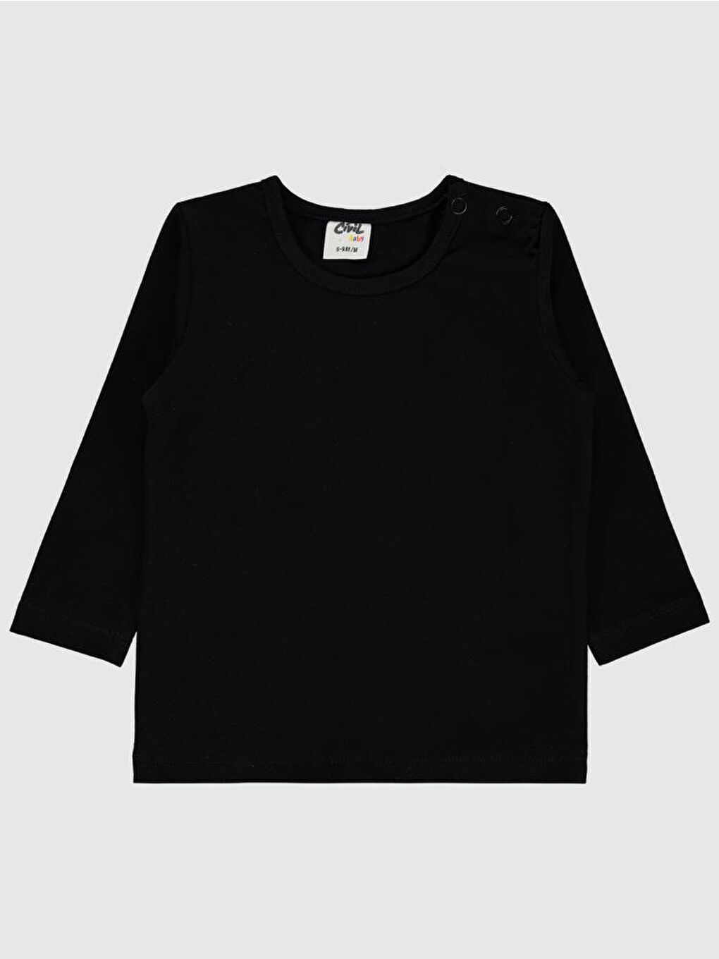 Baby Basic 6-18 Ay Sweatshirt - Siyah 9-12 Ay-3