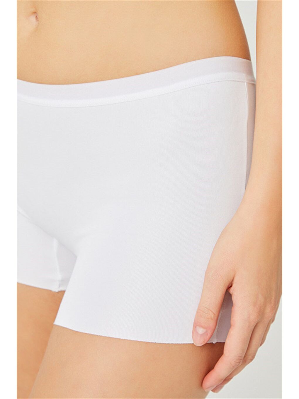 Karışık Basic Lazer Kesim Dikişsiz Kadın Boxer Külot 5'Li Paket-10