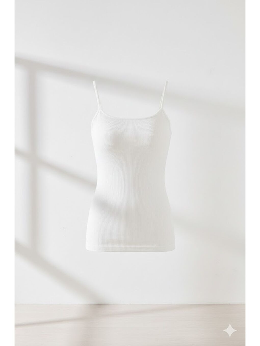 C11401 Kadın Modal Pamuk Korse Atlet Beyaz