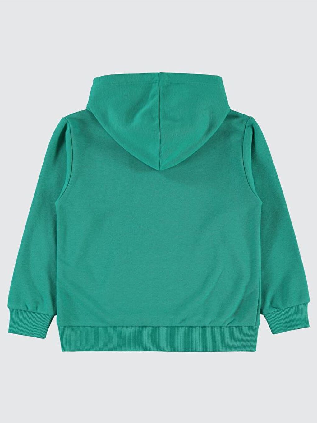 Girls Kanguru Cepli 10-13 Yaş Sweatshirt - Yeşil 12-13 Yaş