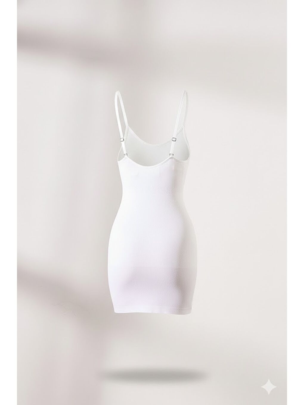 C15043 Göğsü Açık Masaj Özellikli Atlet Korse Beyaz-1