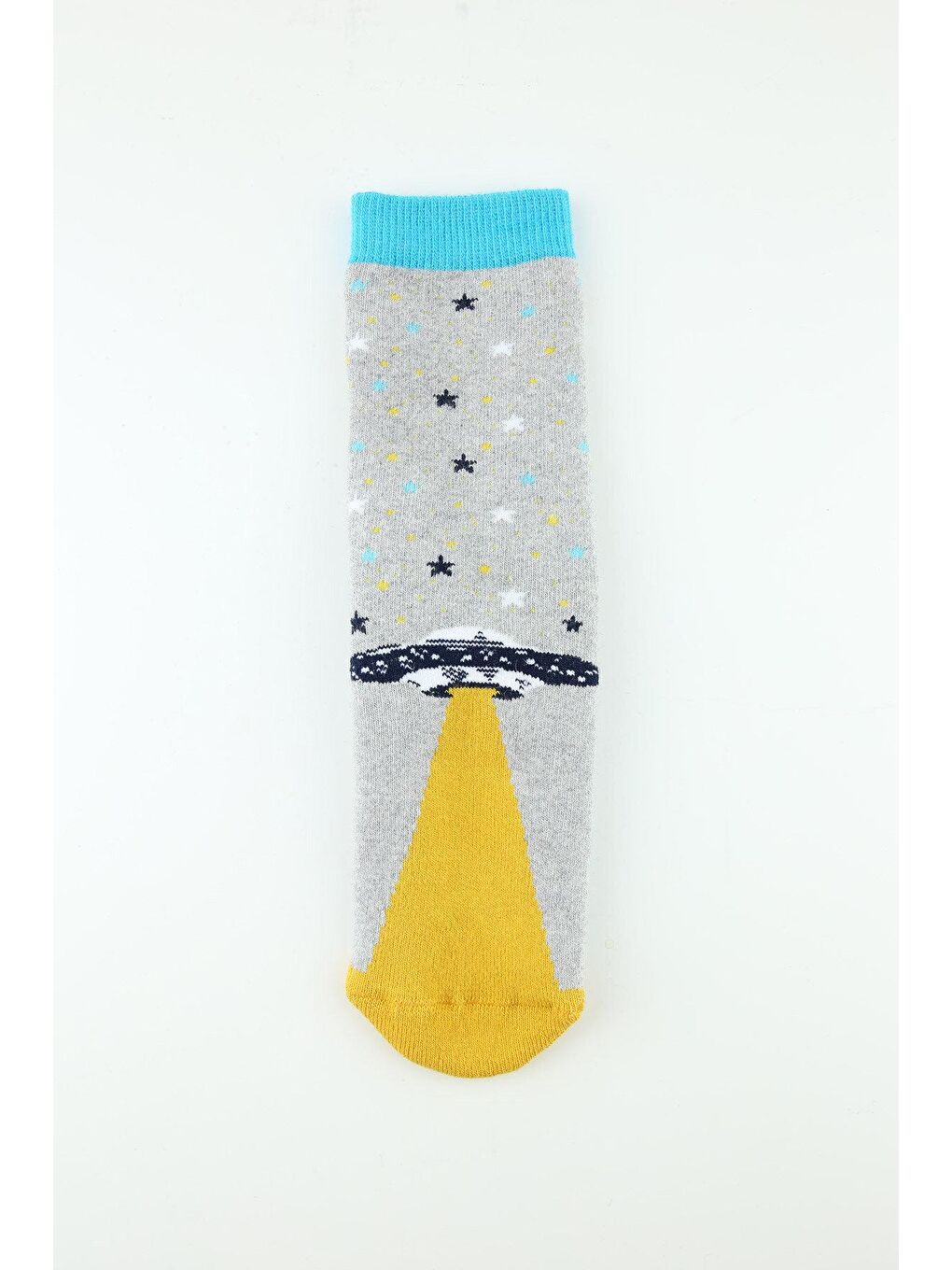 Karışık 3lü Uzay Kaydırmaz Taban Havlu Çocuk Çorap-3