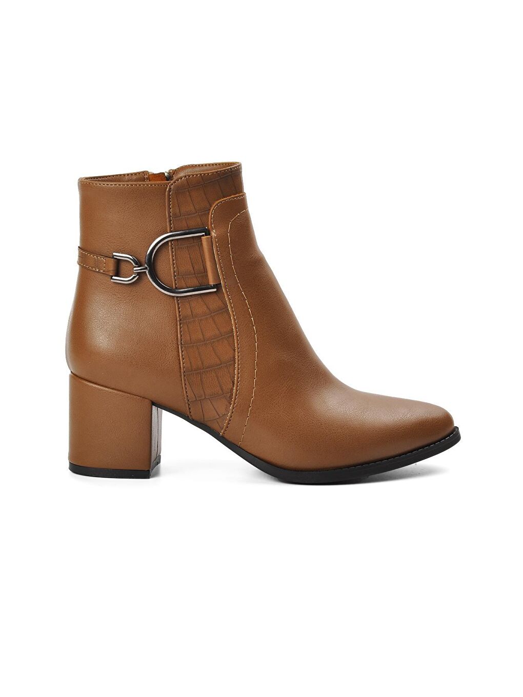 Bej 530 Vizon Kadın Topuklu Bot