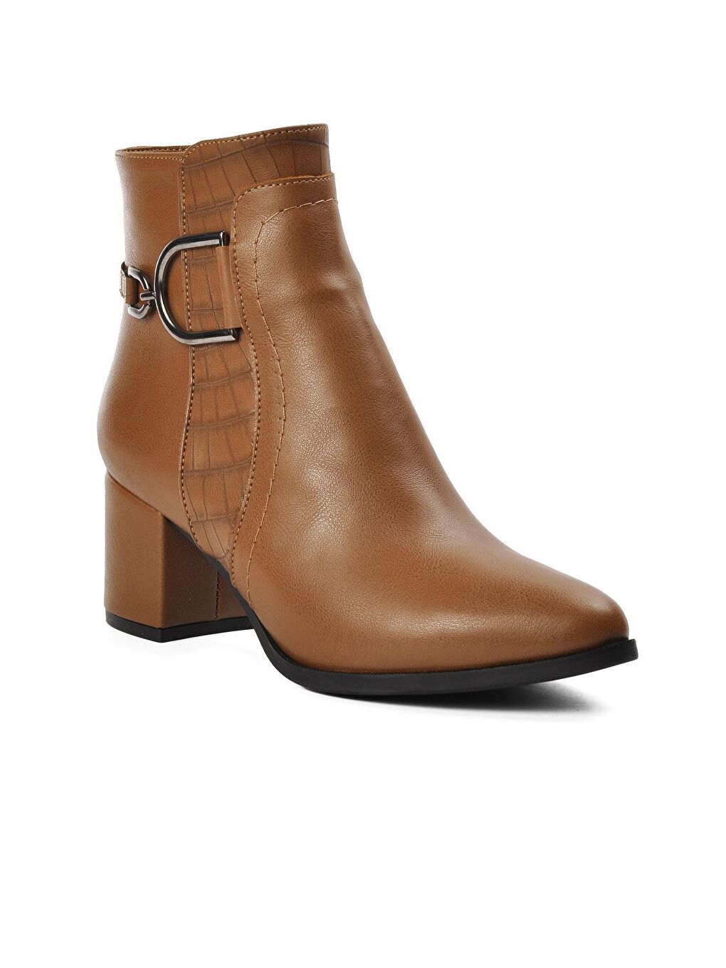 Bej 530 Vizon Kadın Topuklu Bot-2