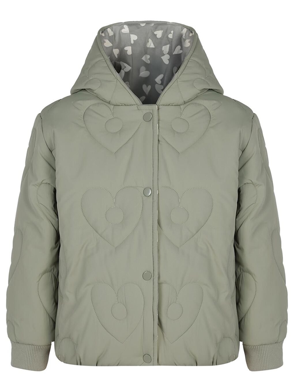 Girls 6-9 Yaş Mont - Yeşil 7-8 Yaş-4