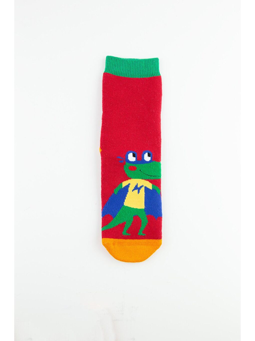 Karışık 3lü Sevimli Kahraman Kaydırmaz Havlu Çocuk Çorap-3