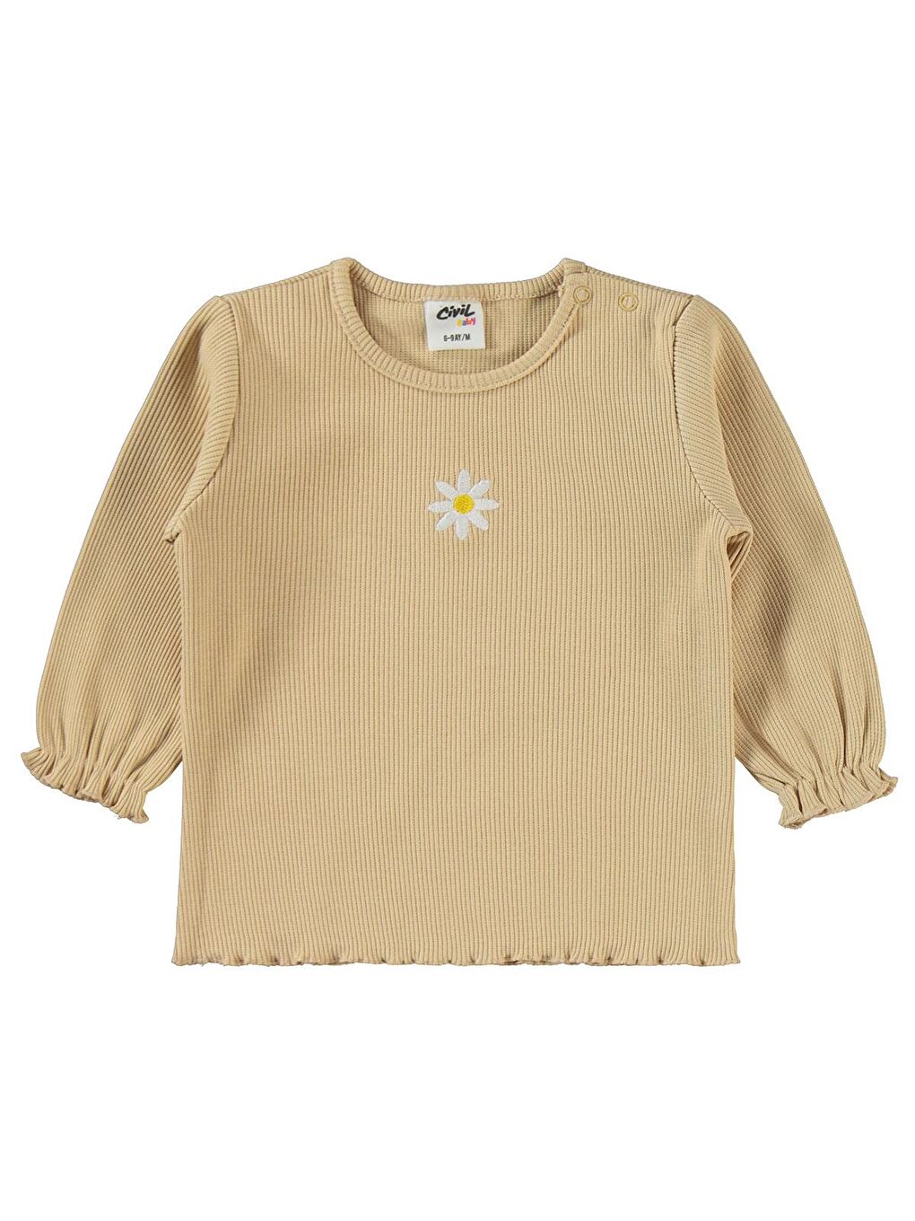 Baby Papatya Nakışlı 6-18 Ay Takım - Bej 12-18 Ay