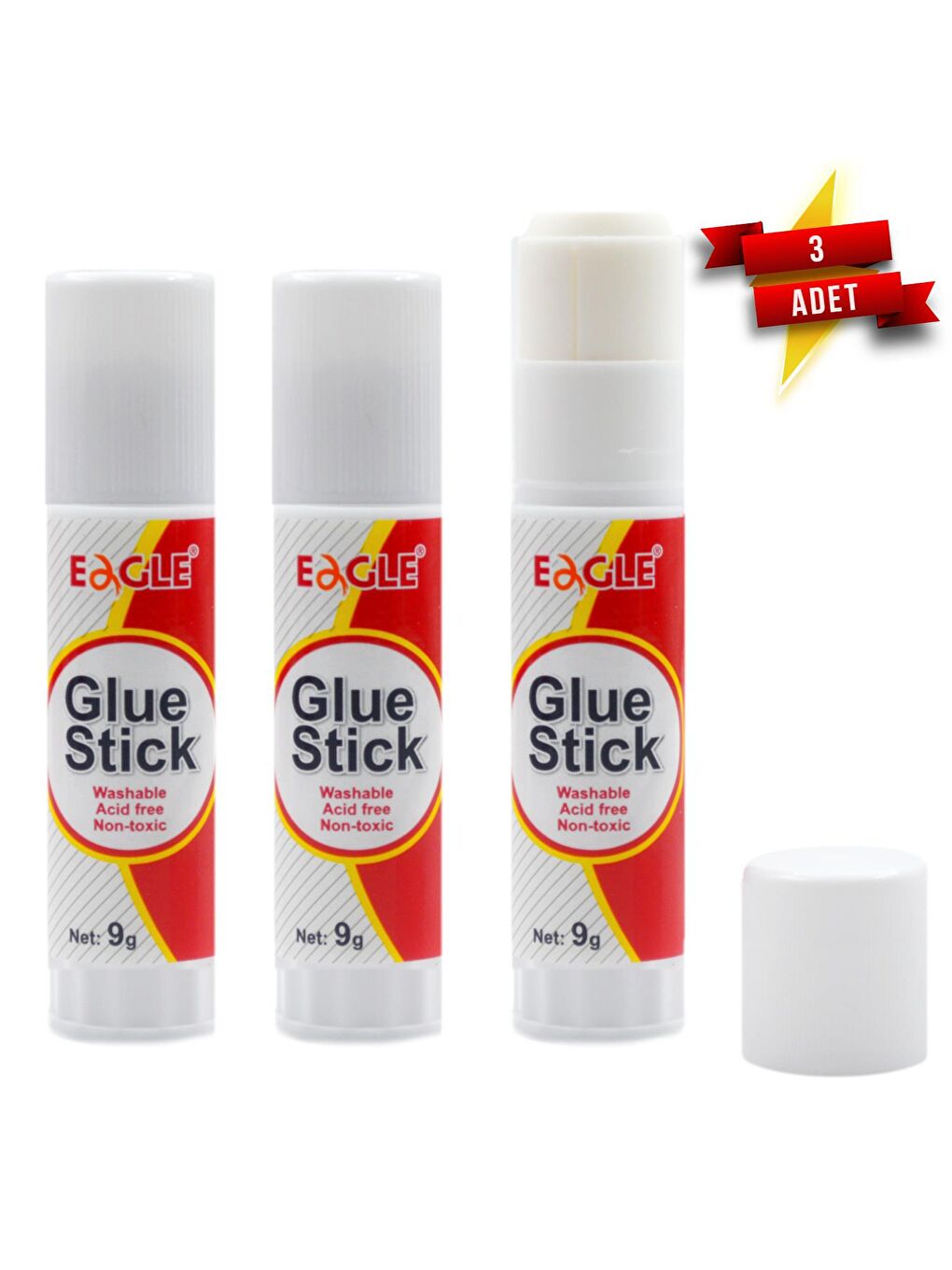 Eagle Glue Stick Yapıştırıcı 9 gr (TY310-9D) 3 Adet