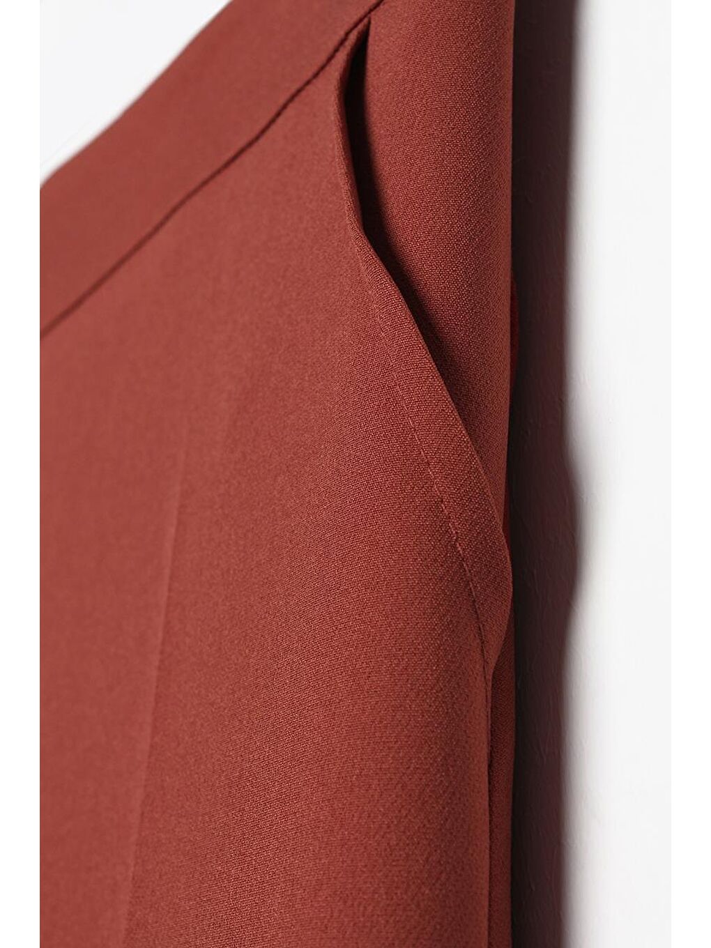 Kahverengi Kiremit Elastanlı Cigarette Pantolon-4