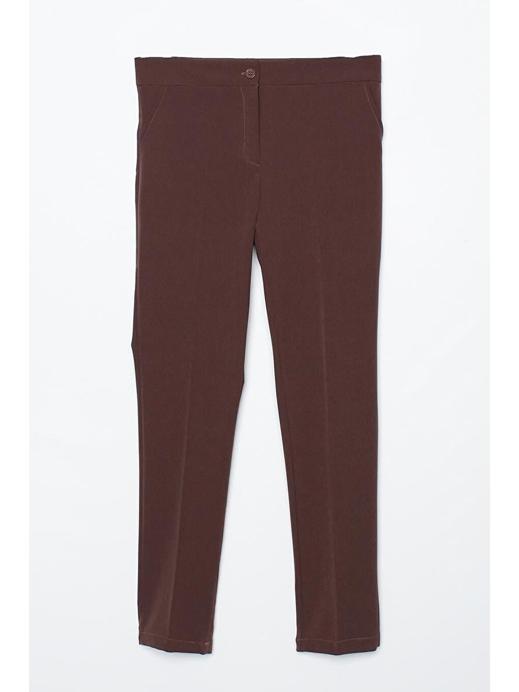 Bej Vizon Elastanlı Cigarette Pantolon-5