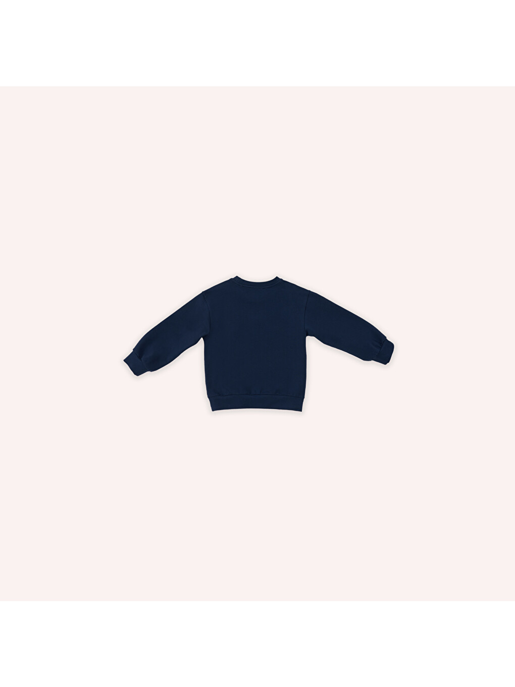 Kız Çocuk Çiçek Aplike Detaylı Sweatshirt Lacivert-1