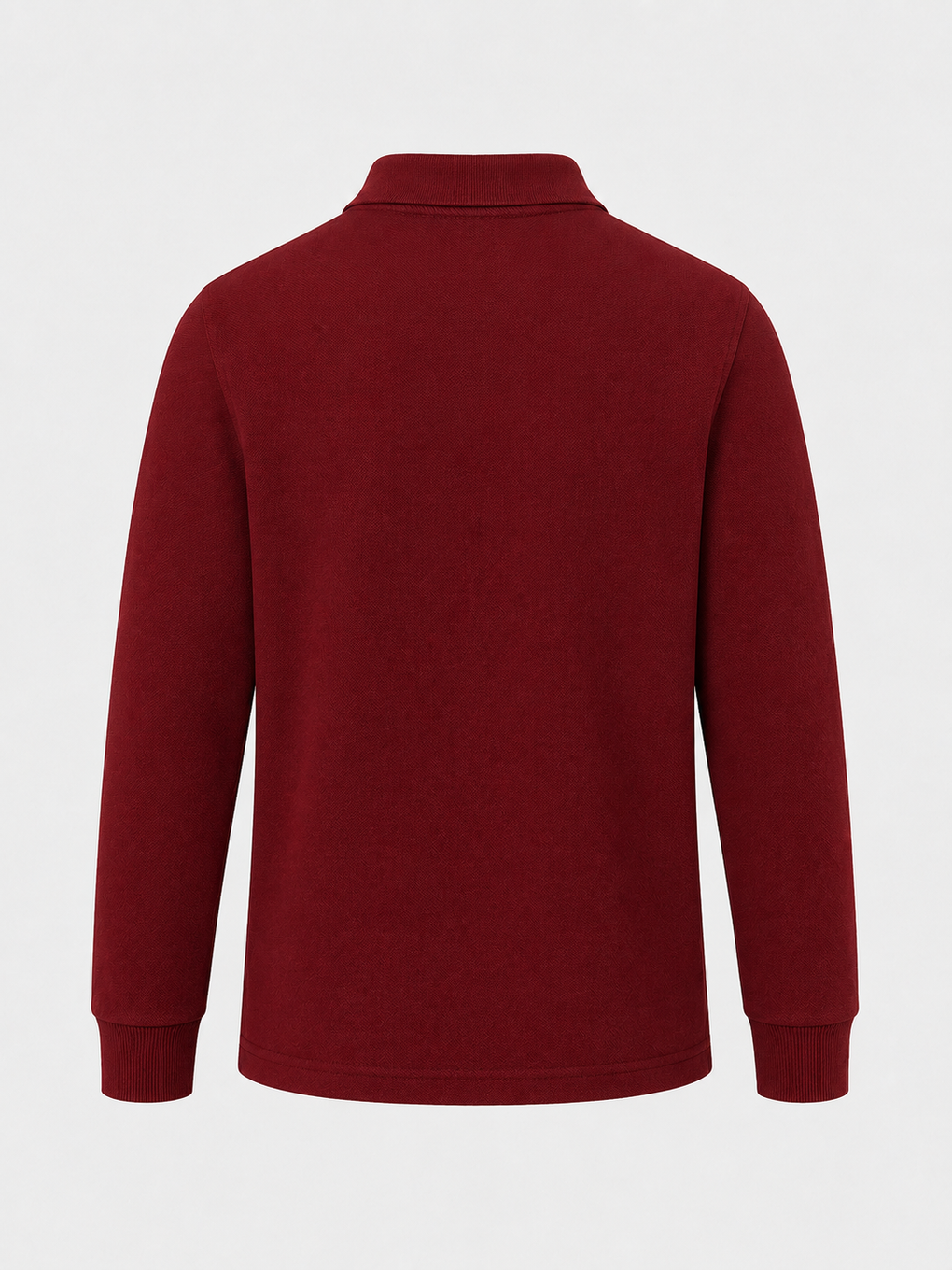 Bordo Kids Polo Yaka Basic Uzun Kollu Unisex Kız Çocuk Tişört-3