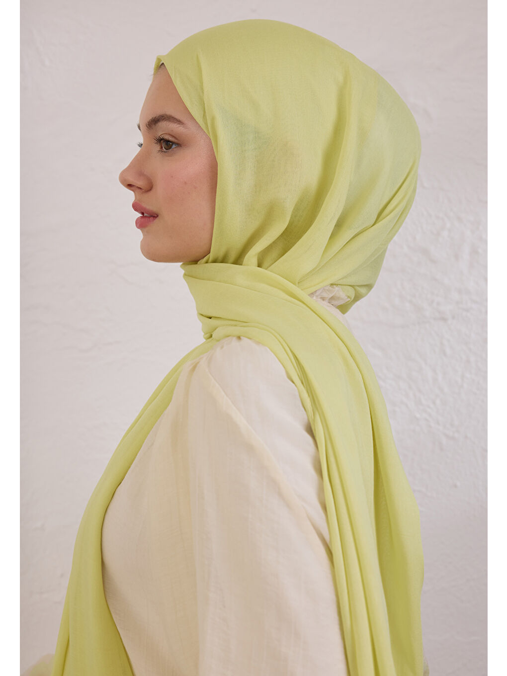 Soft Sarı Soft Viskon Şal-2