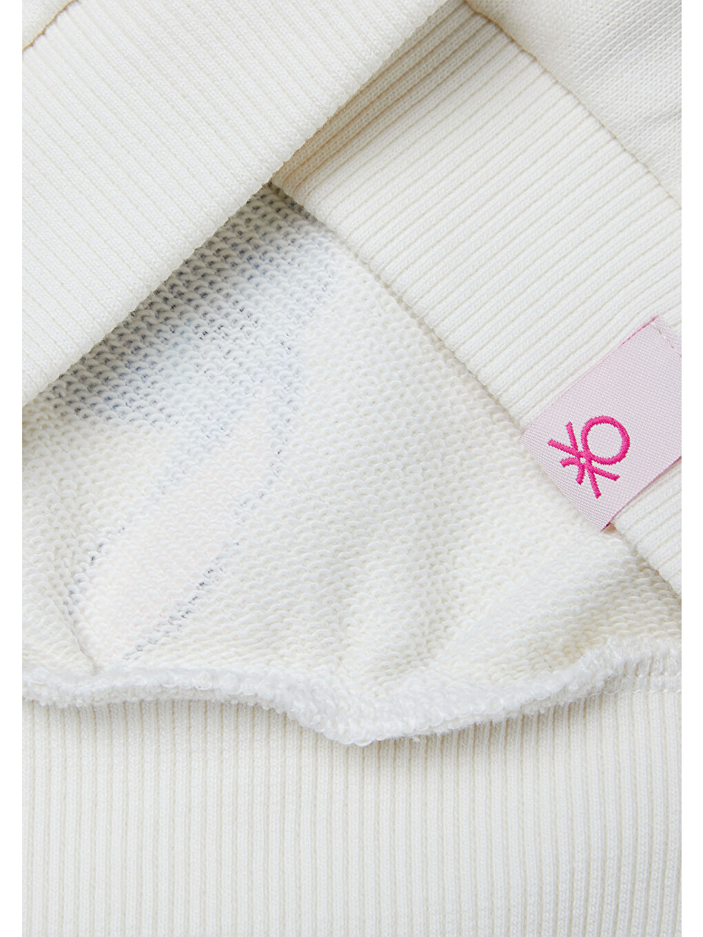 Kız Çocuk Ekru Mix Tamamı Baskılı Logo Etiketli Comfort Fit Sweatshirt-2