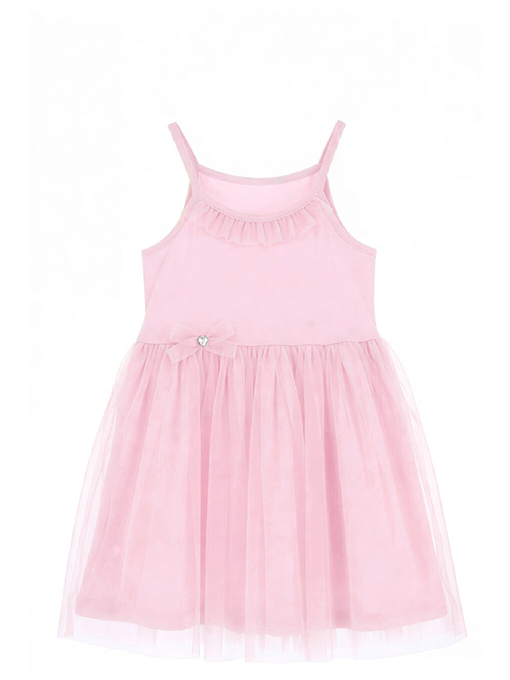 Pembe Kız Çocuk Elbise-1