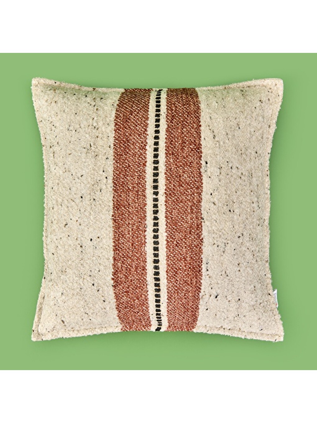 Soft Ganye Kırlent - Ekru - 45x45 Cm-4
