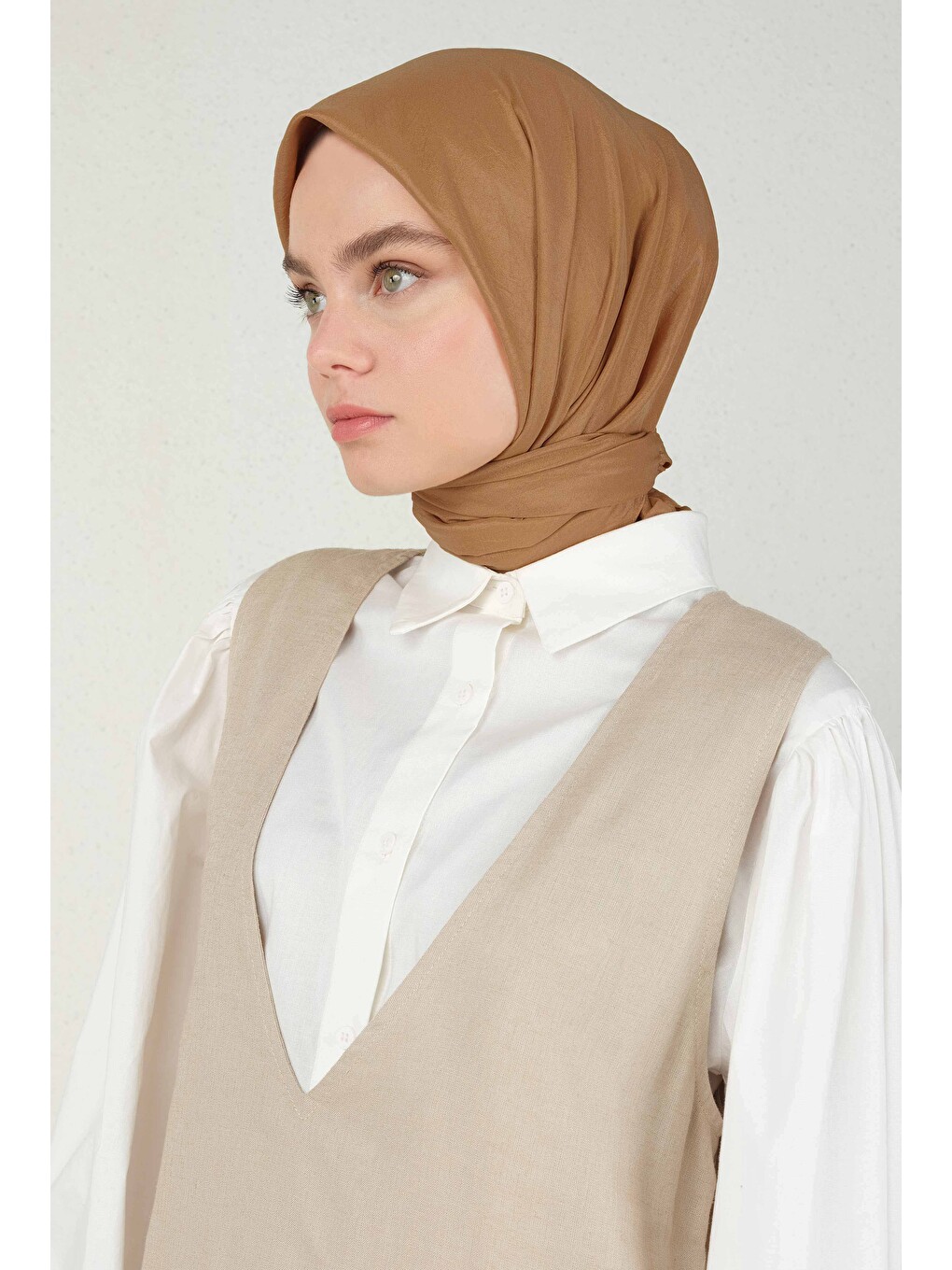 Pembe Soft Kraş Eşarp Somon-1