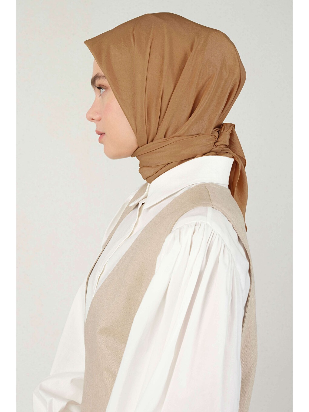 Pembe Soft Kraş Eşarp Somon-2