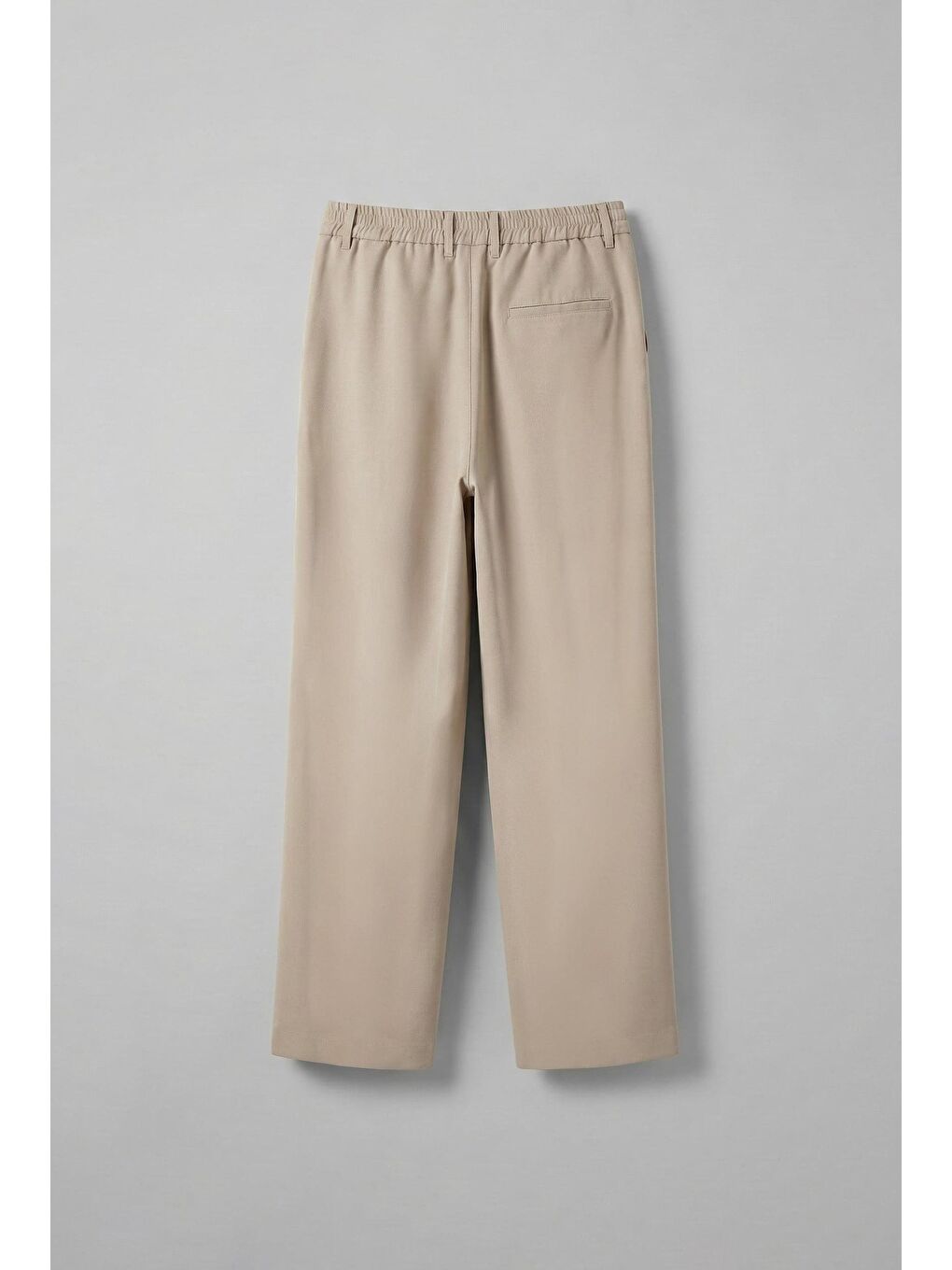 Erkek Baggy Fit Beli Lastikli Pantolon Bej-1