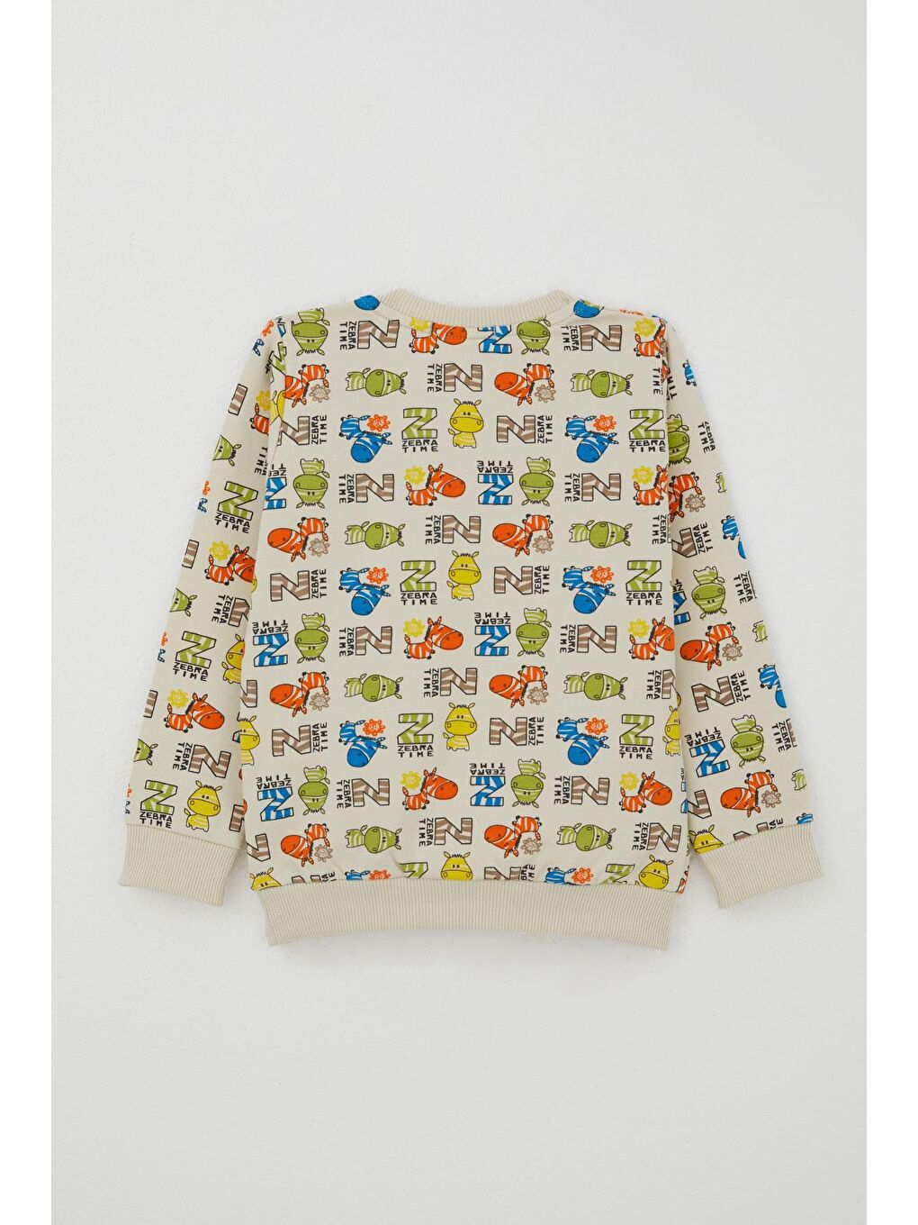 Ekru Erkek Çocuk Eşofman Takımı Zebra Macerası Krem (1.5-3 Yaş)-5