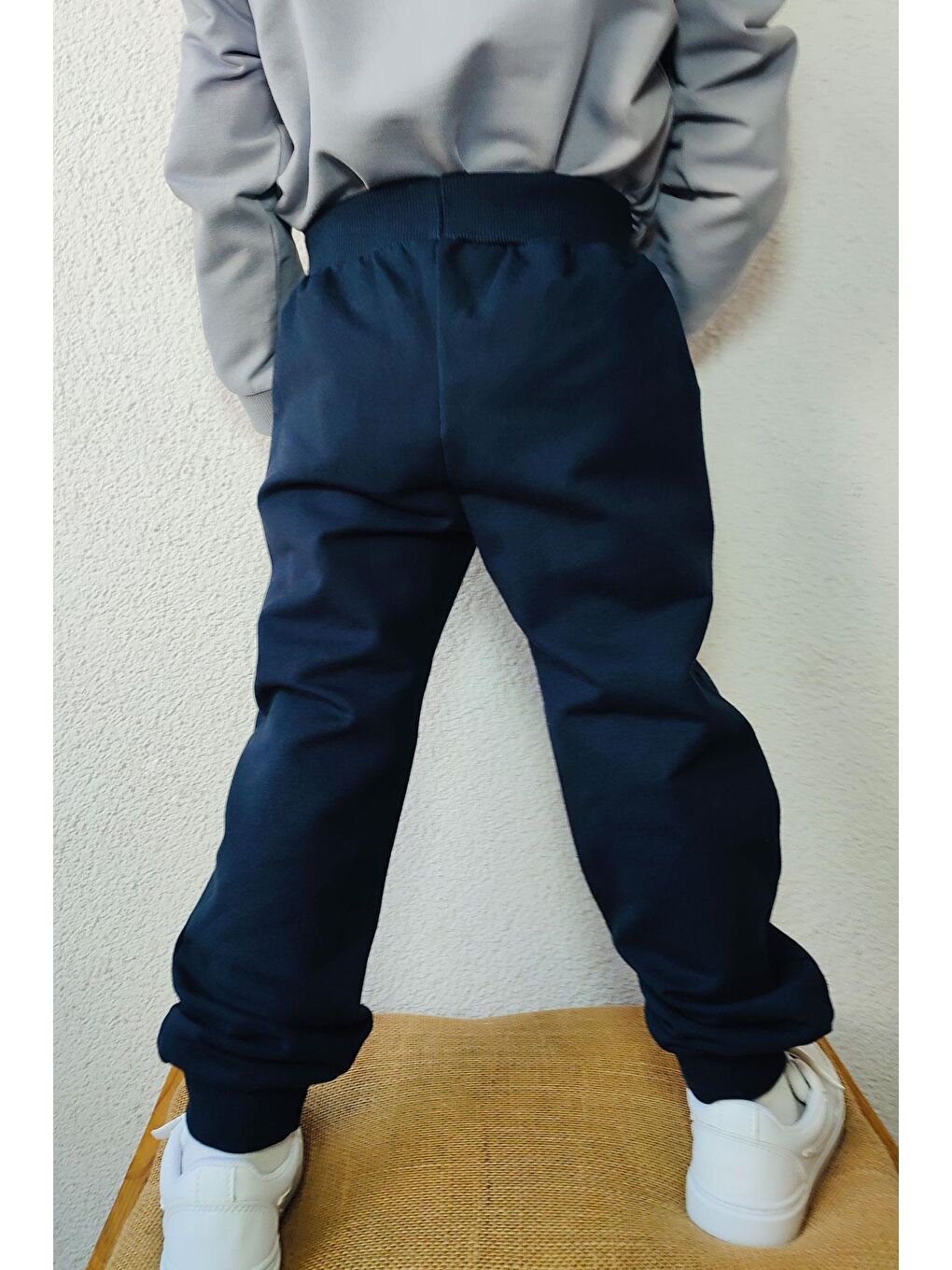 Erkek Çocuk Eşofman Takım Slogan Temalı Yazı Baskılı Gri (4 Yaş)-3