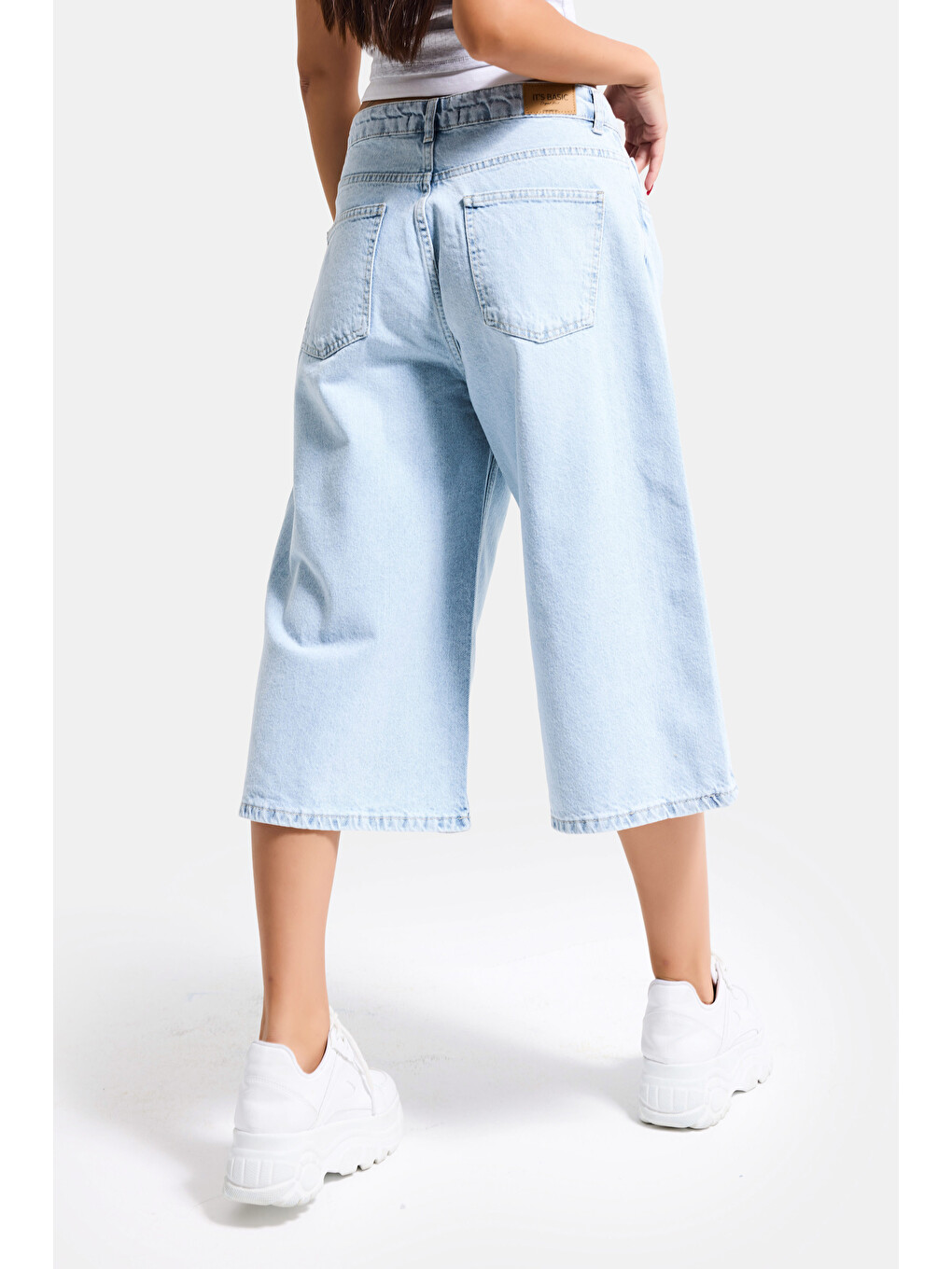 Mavi Kadın Ice 4s6-3 Süper Baggy Fit Maxi Boy Bermuda Denim Şort-4