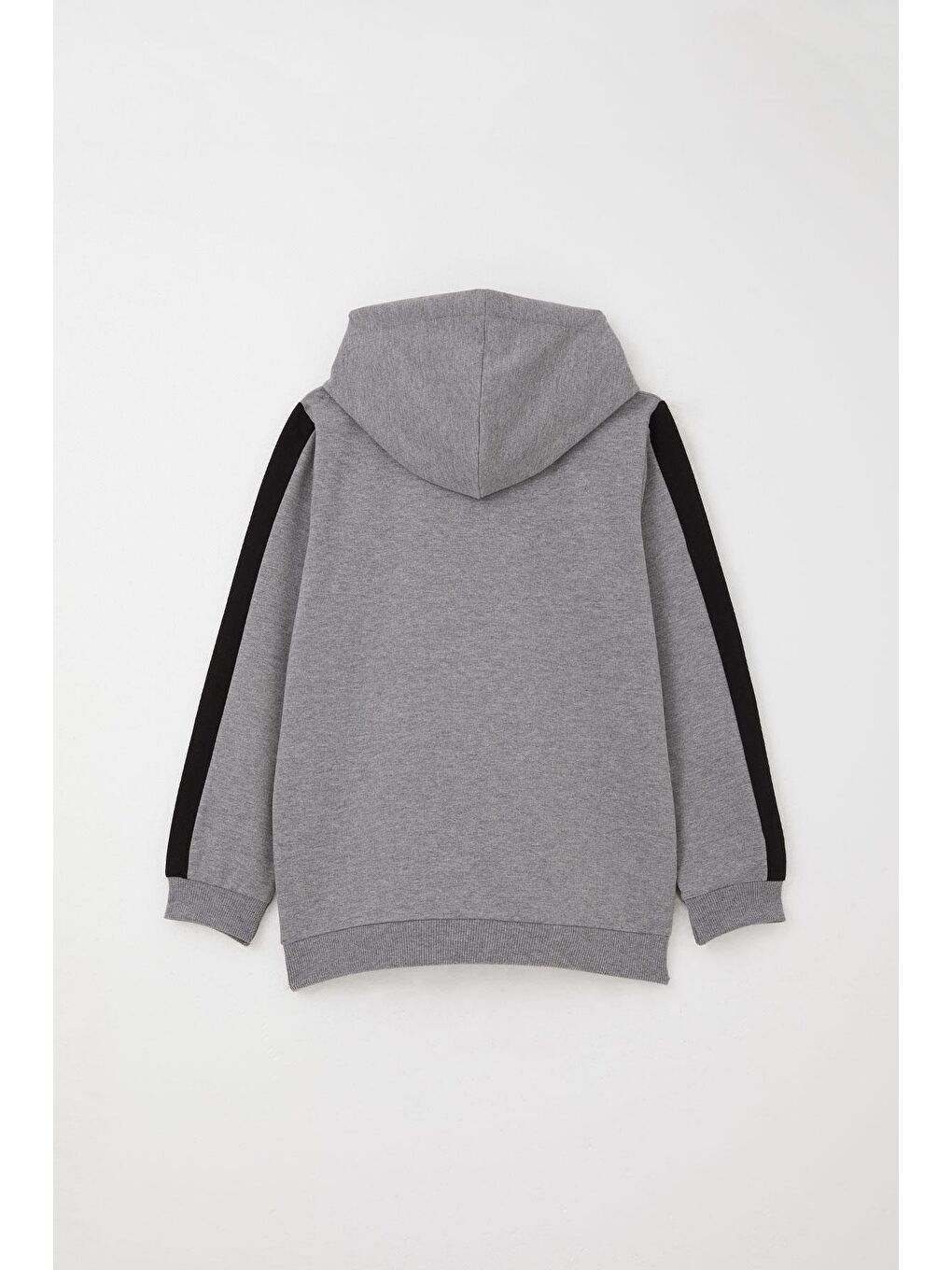 Erkek Çocuk Eşofman Takım Kapüşonlu Başarı Temalı Yazı Baskılı Koyu Gri Melanj (6-9 Yaş)-6