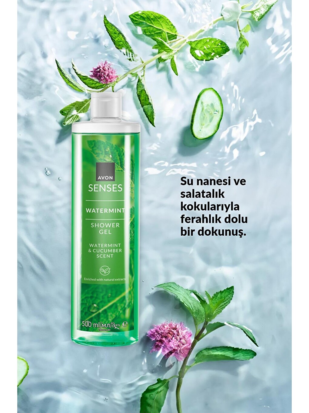 Senses Water Mint Nane Ve Salatalık Kokulu Duş Jeli 500 Ml.-2